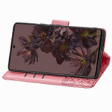 For Google Pixel 7 Pro Case, Butterfly Embossed Cover, Stand, Pink | Wallet Cases | iCoverLover.com.au