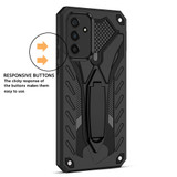 For Samsung Galaxy A13 4G Case Armour Shockproof Tough Cover with Kickstand Black
