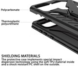 For Samsung Galaxy A13 4G Case Armour Shockproof Tough Cover with Kickstand Black