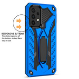 For Samsung Galaxy A33 5G Case Armour Shockproof Tough Cover with Kickstand Blue