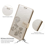 For Samsung Galaxy A73 5G Case, Rose Emboss PU Leather Wallet Cover | iCoverLover.com.au