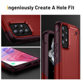 For Samsung Galaxy A53 5G Case, Protective PC + TPU Dual Layer Back Cover, Red & Rose Red | Back Covers | iCoverLover.com.au