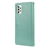 For Samsung Galaxy A53 5G Case, Playful Butterflies PU Leather Wallet Cover, Stand, Green | Folio Cases | iCoverLover.com.au