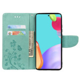 For Samsung Galaxy A53 5G Case, Playful Butterflies PU Leather Wallet Cover, Stand, Green | Folio Cases | iCoverLover.com.au