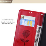For Samsung Galaxy A53 5G Case, Rose Embossed PU Leather Wallet Cover, Red | Folio Cases | iCoverLover.com.au