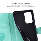 For Samsung Galaxy A53 5G Case, Rose Embossed PU Leather Wallet Cover, Green | Folio Cases | iCoverLover.com.au