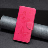 For Samsung Galaxy A33 5G Case, Butterflies PU Leather Wallet Cover, Rose Red | Folio Cases | iCoverLover.com.au