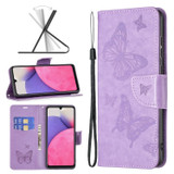 For Samsung Galaxy A33 5G Case, Butterflies PU Leather Wallet Cover, Purple | Folio Cases | iCoverLover.com.au