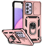 For Samsung Galaxy A33 5G Case, Protective Cover, Camera Shield, Magnetic Holder, Rose Gold | Armour Cases | iCoverLover.com.au