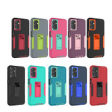 For Samsung Galaxy A13 5G Case, Protective Cover, Magnetic Holder, Black + Orange | Armour Cases | iCoverLover.com.au