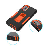 For Samsung Galaxy A13 5G Case, Protective Cover, Magnetic Holder, Dark Grey + Green | Armour Cases | iCoverLover.com.au