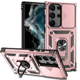 For Samsung Galaxy S23 Ultra Case, Protective Cover, Camera Shield, Magnetic Holder, Rose Gold | Armour Cases | iCoverLover.com.au