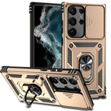 For Samsung Galaxy S23+ Plus Case, Protective Cover, Camera Shield, Magnetic Holder, Gold | Armour Cases | iCoverLover.com.au