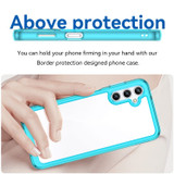 For Samsung Galaxy A14 5G & A14 4G Case, Shock & Scratch-proof TPU + Acrylic Protective Cover, Clear Blue | Back Covers | iCoverLover.com.au
