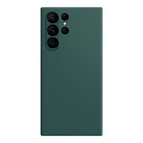 For Samsung Galaxy S23 Ultra 5G Case, Silicone Protective Back Cover, Dark Green | Phone Cases | iCoverLover.com.au