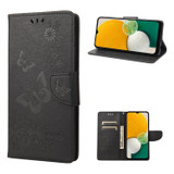 For Samsung Galaxy A54 Case, Vintage Butterflies Pattern PU Leather Wallet Cover, Stand, Black | Phone Cases | iCoverLover.com.au