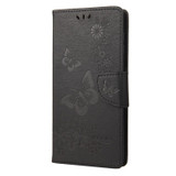 For Samsung Galaxy A54 Case, Vintage Butterflies Pattern PU Leather Wallet Cover, Stand, Black | Phone Cases | iCoverLover.com.au