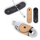 Universal Cable Cord Wrap (100mm x 30mm), Paper Leather, Peach Orange | AddOns | iCoverLover.com.au