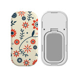Kickstand Grip AddOn, Universal Phone HolderOrange And Blue Flowers | AddOns | iCoverLover.com.au