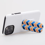 Kickstand Grip AddOn, Universal Phone HolderBlue Orange Zigzag | AddOns | iCoverLover.com.au