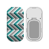 Kickstand Grip AddOn, Universal Phone HolderBlue And Grey Zigzag | AddOns | iCoverLover.com.au