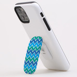 Kickstand Grip AddOn, Universal Phone HolderBlue And Green Waves | AddOns | iCoverLover.com.au