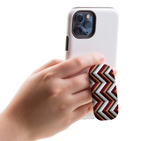 Kickstand Grip AddOn, Universal Phone HolderBlack Brown Red Zigzag | AddOns | iCoverLover.com.au