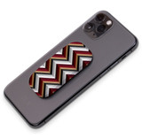 Kickstand Grip AddOn, Universal Phone HolderBlack Brown Red Zigzag | AddOns | iCoverLover.com.au