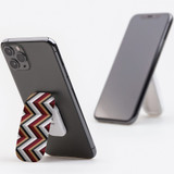 Kickstand Grip AddOn, Universal Phone HolderBlack Brown Red Zigzag | AddOns | iCoverLover.com.au