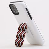 Kickstand Grip AddOn, Universal Phone HolderBlack Brown Red Zigzag | AddOns | iCoverLover.com.au