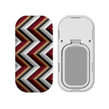 Kickstand Grip AddOn, Universal Phone HolderBlack Brown Red Zigzag | AddOns | iCoverLover.com.au