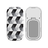 Kickstand Grip AddOn, Universal Phone HolderBlack And White Hexagons | AddOns | iCoverLover.com.au