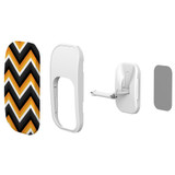 Kickstand Grip AddOn, Universal Phone HolderBlack And Orange Zigzag | AddOns | iCoverLover.com.au