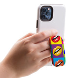 Kickstand Grip AddOn, Universal Phone HolderPop Art Lips | AddOns | iCoverLover.com.au