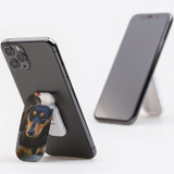 Kickstand Grip AddOn, Universal Phone HolderBlack N Tan Daschund | AddOns | iCoverLover.com.au