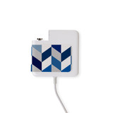 Wall Charger Wrap in 2 Sizes, Paper Leather, Chevron ZigZag | AddOns | iCoverLover.com.au