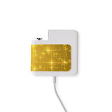 Wall Charger Wrap in 2 Sizes, Paper Leather, Golden Sparkles | AddOns | iCoverLover.com.au