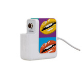 Wall Charger Wrap in 2 Sizes, Paper Leather, Pop Art Lips | AddOns | iCoverLover.com.au