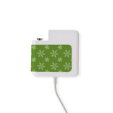 Wall Charger Wrap in 2 Sizes, Paper Leather, Green Snowflake | AddOns | iCoverLover.com.au