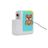 61W Wall Charger Wrap (160mm x 40mm), Paper Leather, Shiba Inu Dog | AddOns | iCoverLover.com.au