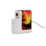 Wall Charger Wrap in 2 Sizes, Paper Leather, Red Sunset | AddOns | iCoverLover.com.au