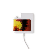 Wall Charger Wrap in 2 Sizes, Paper Leather, Red Sunset | AddOns | iCoverLover.com.au