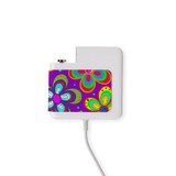 Wall Charger Wrap in 2 Sizes, Paper Leather, Purple Floral Design | AddOns | iCoverLover.com.au