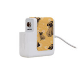 Wall Charger Wrap in 2 Sizes, Paper Leather, Pug Dog | AddOns | iCoverLover.com.au