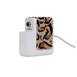 61W Wall Charger Wrap (160mm x 40mm), Paper Leather, Leopard Pattern | AddOns | iCoverLover.com.au