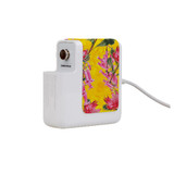 Wall Charger Wrap in 2 Sizes, Paper Leather, Flower Pattern | AddOns | iCoverLover.com.au