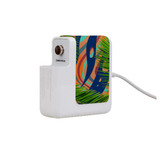 61W Wall Charger Wrap (160mm x 40mm), Paper Leather, Leaves | AddOns | iCoverLover.com.au