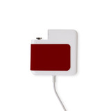 Wall Charger Wrap in 2 Sizes, Paper Leather, Maroon Red | AddOns | iCoverLover.com.au