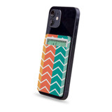 1 or 2 Card Slot Wallet Adhesive AddOn, Paper Leather, Colourful ZigZag | AddOns | iCoverLover.com.au