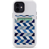 1 or 2 Card Slot Wallet Adhesive AddOn, Paper Leather, Chevron ZigZag | AddOns | iCoverLover.com.au